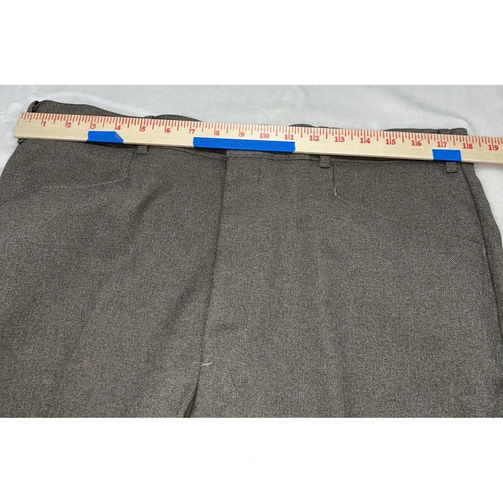 Vintage 80s Levis Menswear Action Slacks Pleated Mens 36x27 Brown‎ Sta-prest
